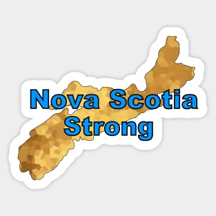 NOVA Scotia Canada Strong. Sticker